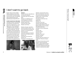 I don`t want to go back