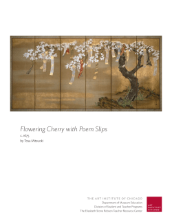 Flowering Cherry with Poem Slips