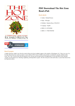 PDF Doownload The Hot Zone Read ePub