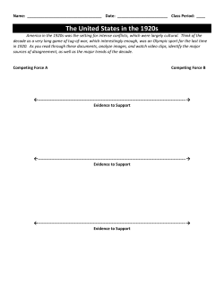 The United States in the 1920s