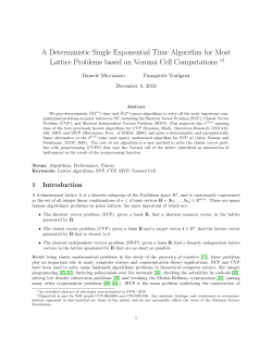 A Deterministic Single Exponential Time Algorithm for