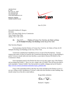 June 30, 2014 Honorable Kathleen H. Burgess Secretary New York