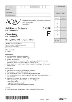 Chemistry June 2013