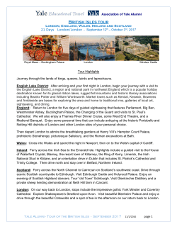 British Isles tour - The Jon and Karen Larson Family Foundation