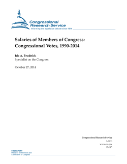 Salaries of Members of Congress