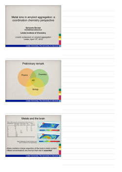 Metal ions in amyloid aggregation: a coordination