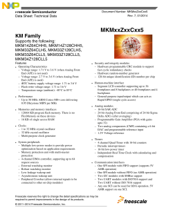 Kinetis KM: 50MHz Cortex-M0+ 64-128KB Flash (44