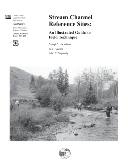 Stream channel reference sites: an illustrated guide to field technique
