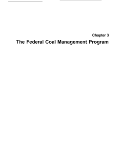 The Federal Coal Management Program