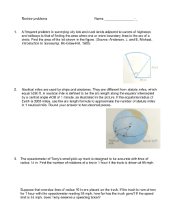 1. A frequent problem in surveying city lots and rural lands adjacent