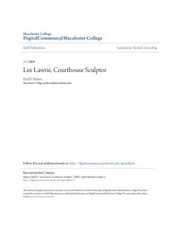 Lee Lawrie, Courthouse Sculptor