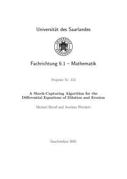 Technical Report No. 153 - Mathematical Image Analysis Group