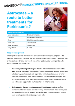 a route to better treatments for Parkinson`s? (PDF