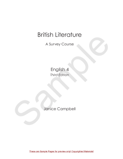 British Literature - Writing Excellence