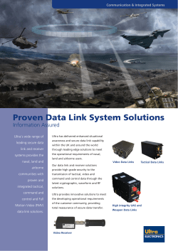 Proven data link system solutions