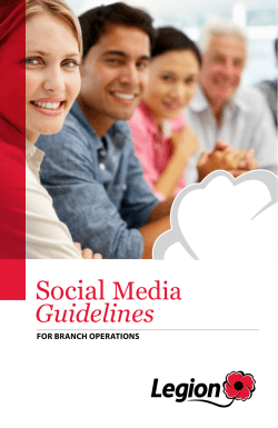 Social Media - The Royal Canadian Legion