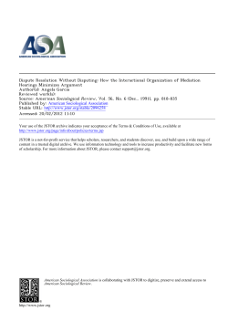 Dispute Resolution Without Disputing