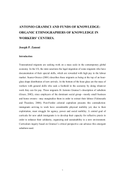 antonio gramsci and funds of knowledge: organic