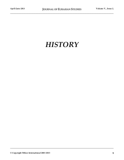 Journal of Eurasian Studies