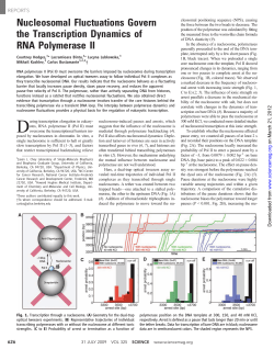 Nucleosomal Fluctuations Govern the Transcription Dynamics of