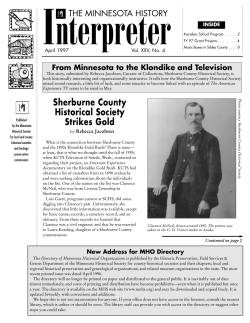 Sherburne County Historical Society Strikes Gold