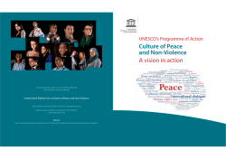 UNESCO`s programme of action: culture of peace and