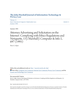 Attorney Advertising and Solicitation on the Internet: Complying with