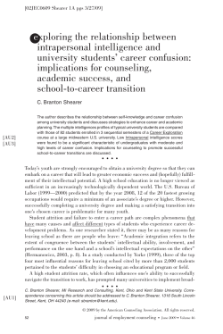 exploring the relationship between intrapersonal intelligence and