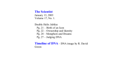 Timeline of DNA
