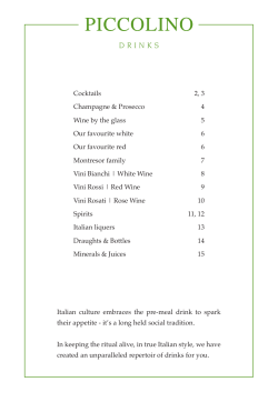 drinks - Individual Restaurants