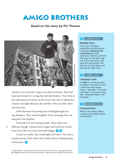 Amigo Brothers - Centro De Recursos Marista