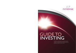 Guide to Investing - CA Financial Services