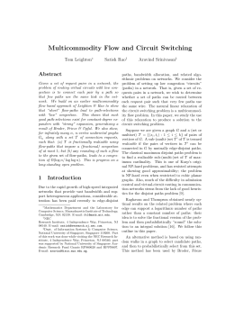 Multicommodity Flow and Circuit Switching