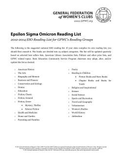 ESO Book Reading List