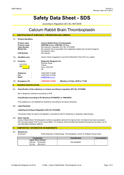 6 SDS - Calcium Rabbit Brain Thromboplastin v2