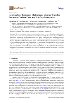 Multicolour Emission States from Charge Transfer between Carbon