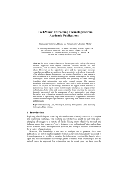 TechMiner: Extracting Technologies from Academic Publications