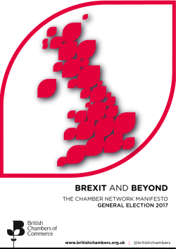 Brexit and Beyond - British Chambers of Commerce