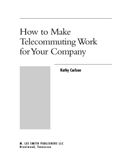 How to Make Telecommuting Work for Your Company