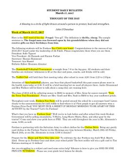 Friday, March 17, 2017 Student Daily Bulletin