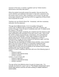 synonym of the word, or answer a question such as