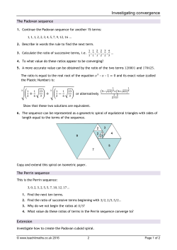 Investigating convergence