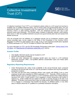 Collective Investment Trust (CIT)