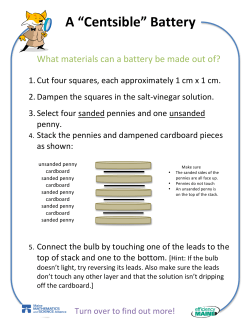 A &ldquo;Centsible&rdquo; Battery