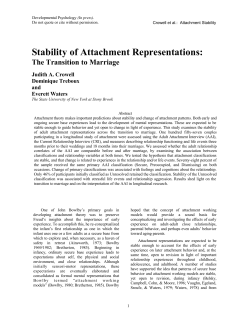 Stability of Attachment Representations