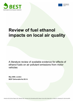 Review of fuel ethanol impacts on local air quality