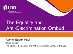 The Gender Equality Act