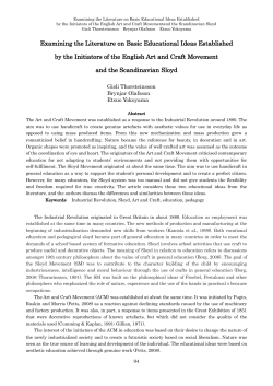Examining the Literature on Basic Educational Ideas Established by
