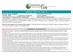 army jrotc let 1 - Clover Park School District