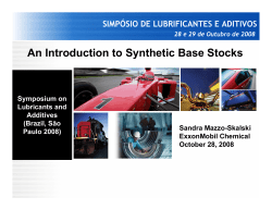 An Introduction to Synthetic Base Stocks